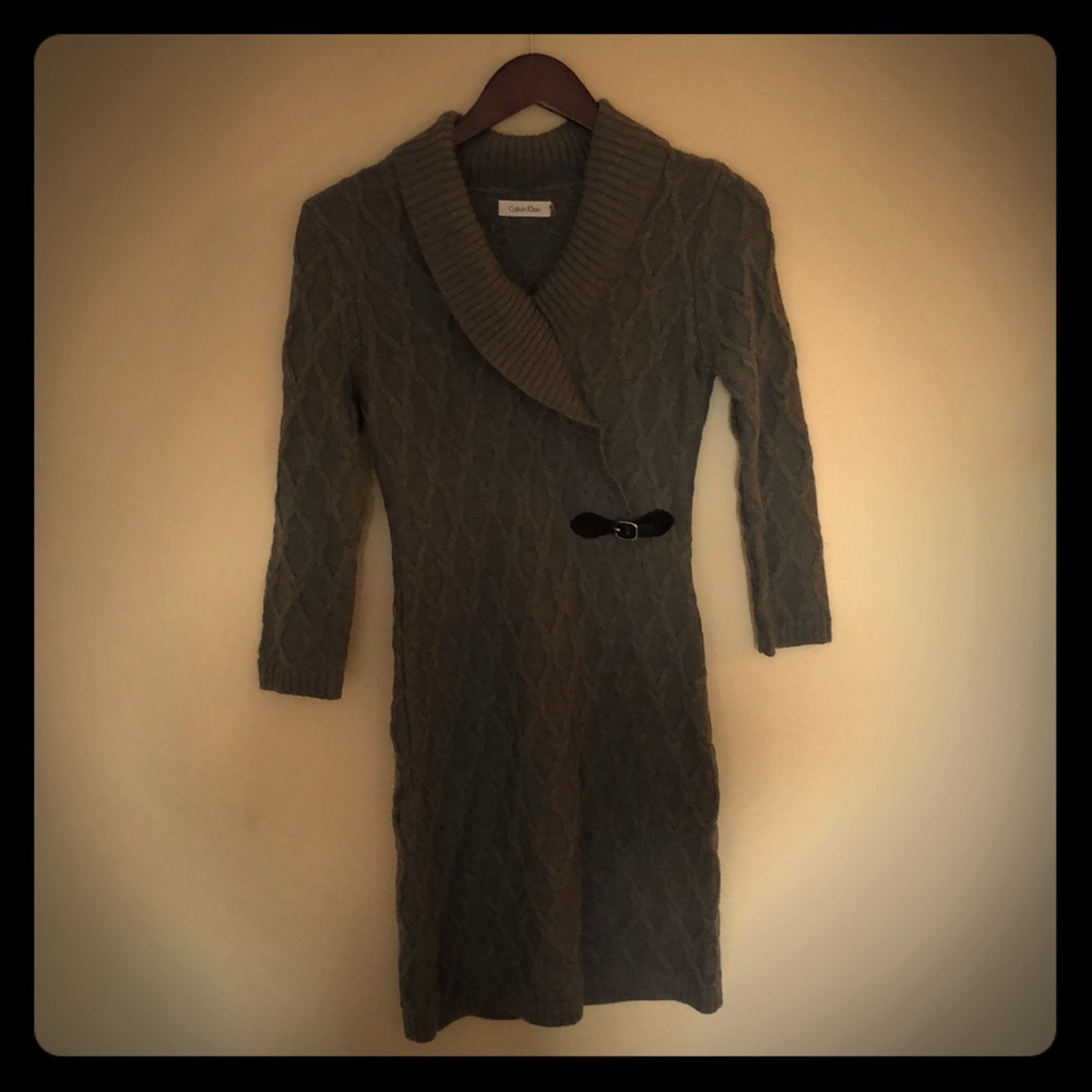 Calvin Klein Grey sweater dress